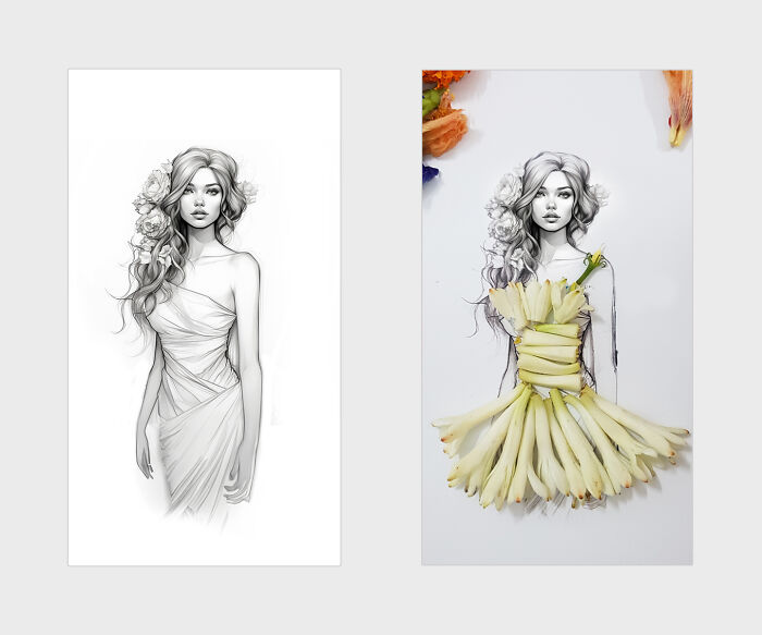 A Fragrant Dress Of Timeless Grace Created With Tuberose Flowers