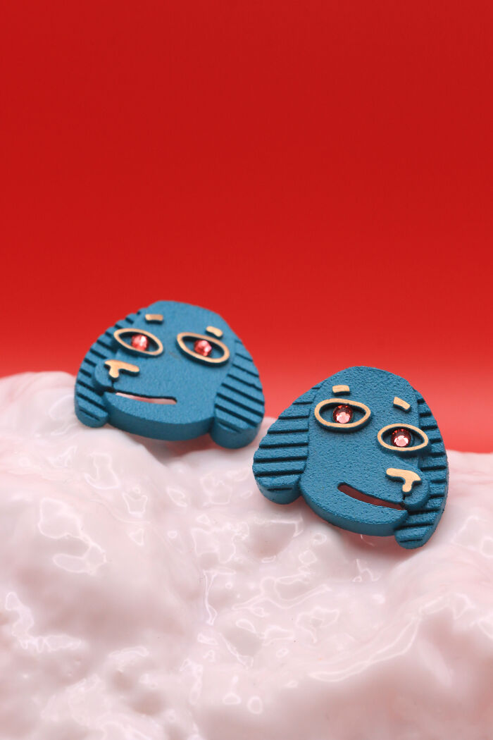 The Blue Puppy Earrings