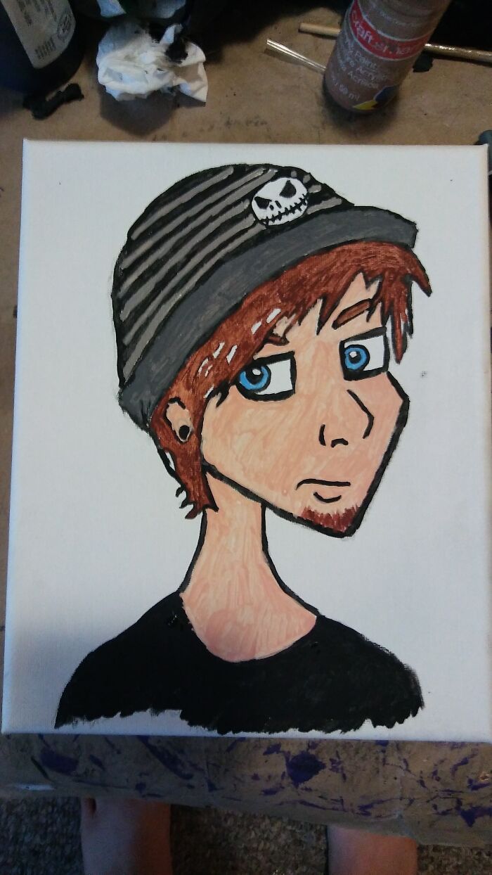 Portrait Of My Husband...not My Best But Always Makes Me Smile