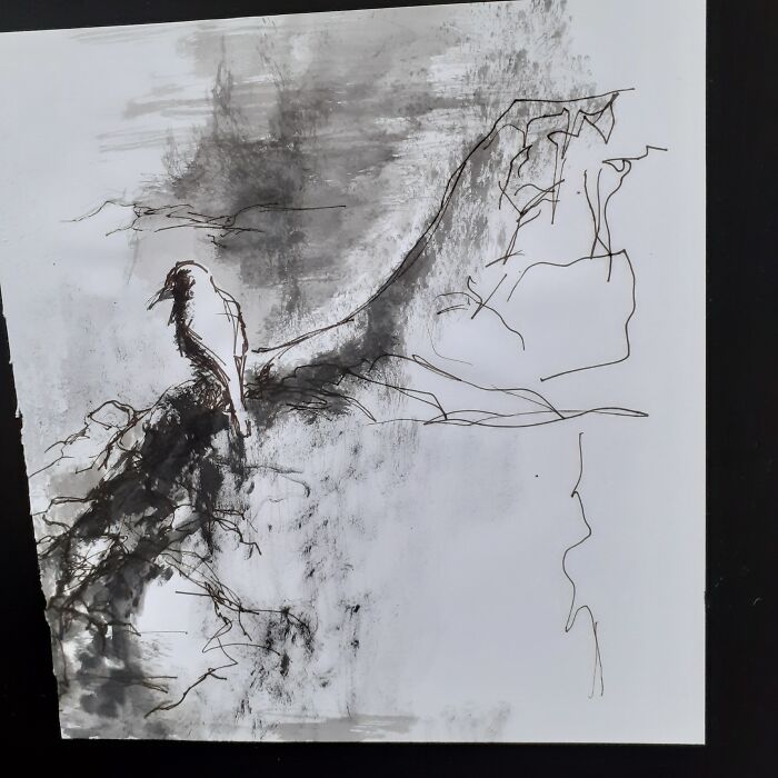 Random Ink Drawing From My Archives, Don't Even Remember When I Did This, Lol