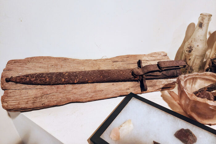 Spanish American War Bayonet, Still In Metal Sheath, Found Under The Ivy In My Front Yard In Falls Church Va