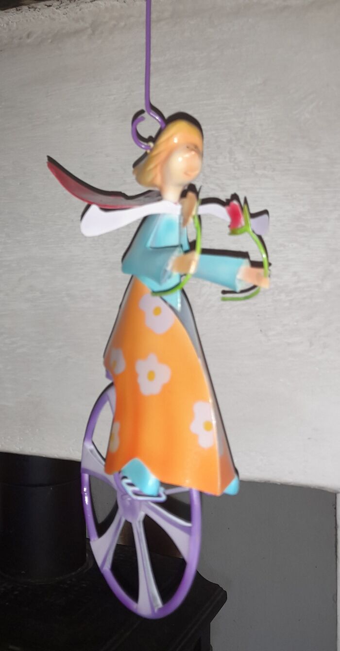 Tin Lady On A Bicycle