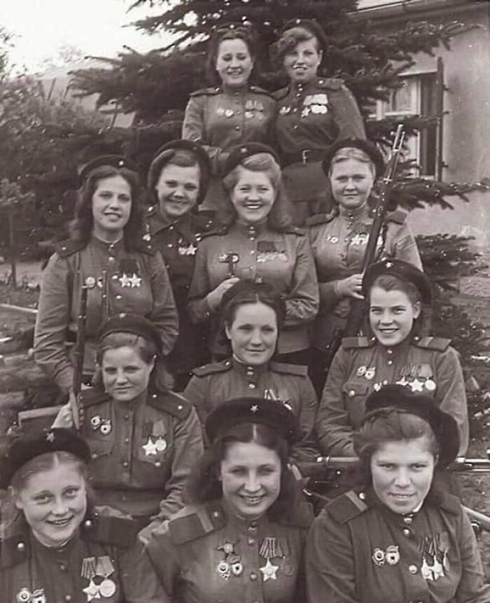 The 12 Russian Snipers Responsible For The Deaths Of 775 German Soldiers During World War II, 1945