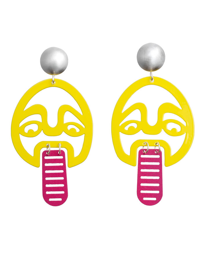 Tongue Out Colorful Earrings