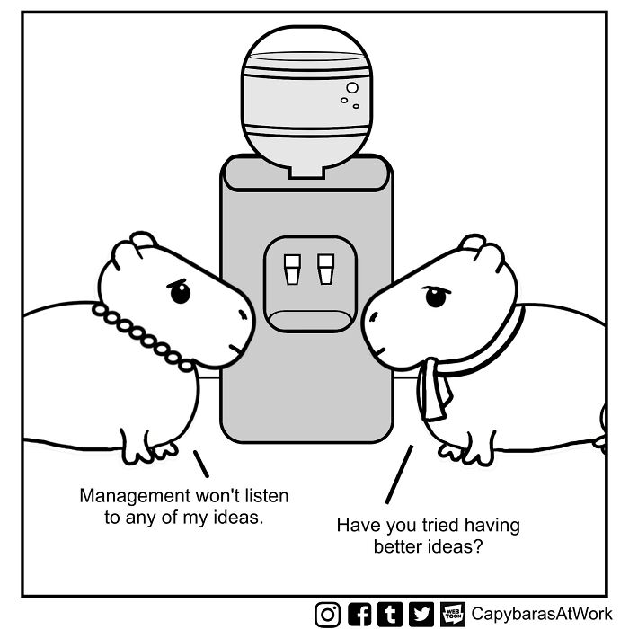 A Funny Comic About Capybaras In A Toxic Work Environment