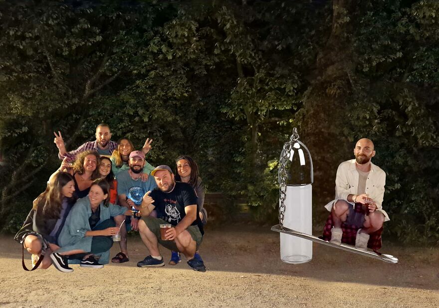 How Our Friend Once Went To The Moon - 12 Hilarious Photo Manipulations We Made