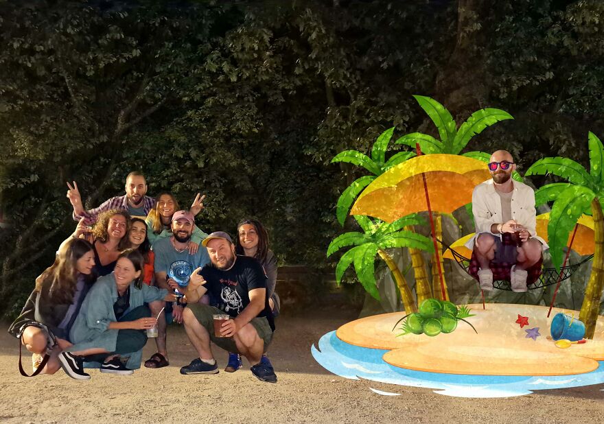 How Our Friend Once Went To The Moon - 12 Hilarious Photo Manipulations We Made