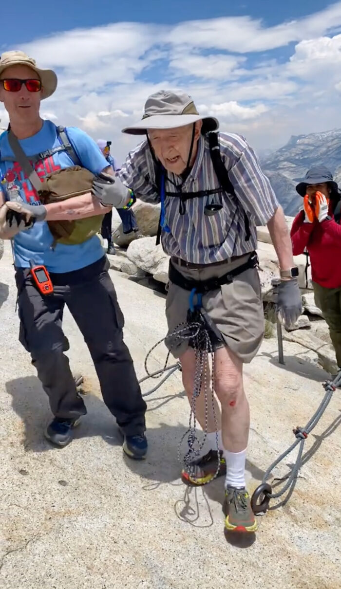 93 Y.O. Breaks Record And Becomes Oldest Man To Climb Half Dome