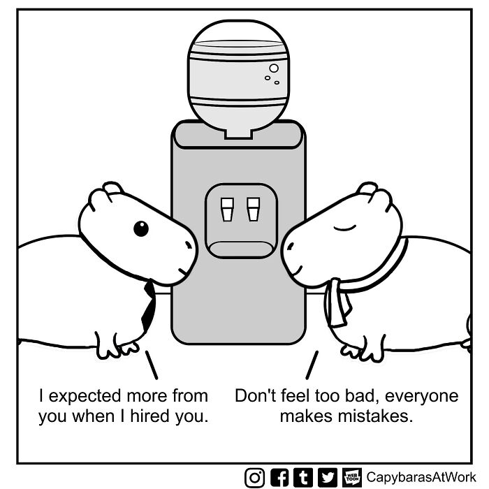 A Funny Comic About Capybaras In A Toxic Work Environment