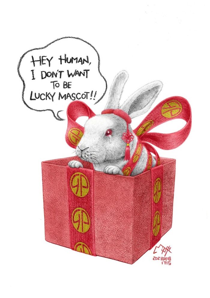 Artist Tries To Raise Awareness About Animal Abuse With These 23 New Uncomfortable Illustrations