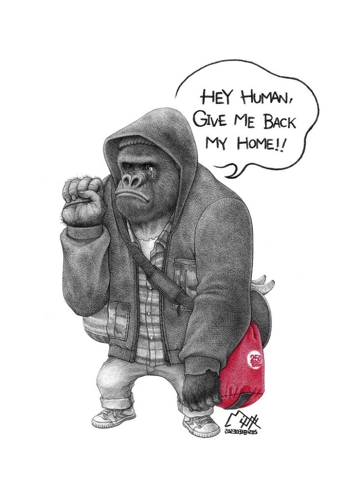 Artist Tries To Raise Awareness About Animal Abuse With These 23 New Uncomfortable Illustrations