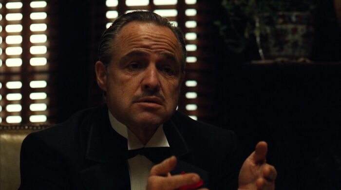 Don Vito Corleone talking