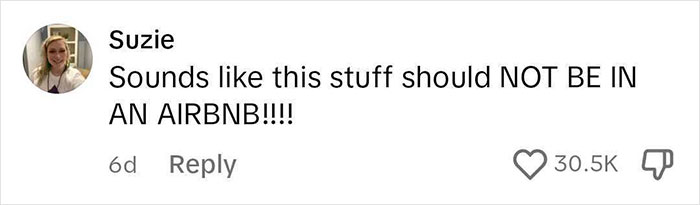 Comment by Suzie expressing frustration about excessive rules in an Airbnb, highlighting viral discussion about Airbnb rules.