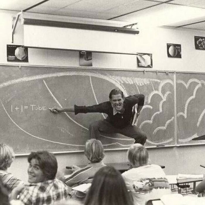 A California Teacher Teaches The Physics Of Surfing, 1970
