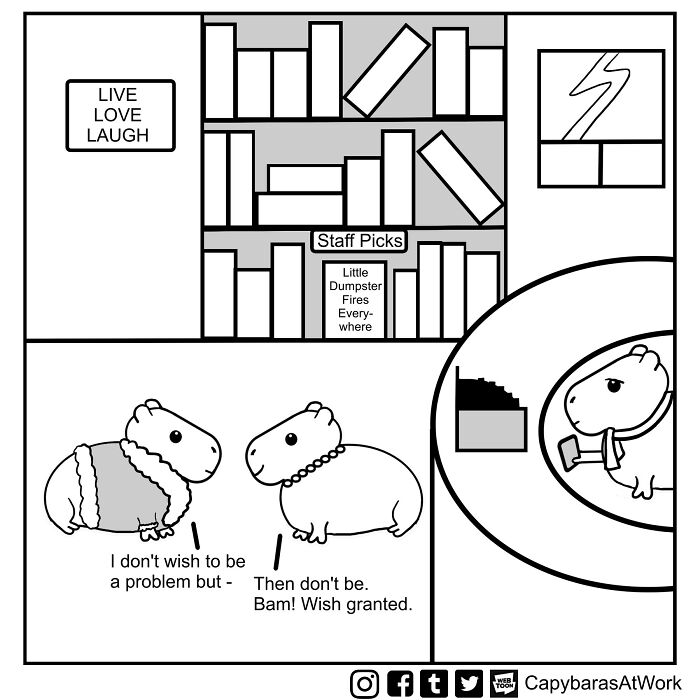 A Funny Comic About Capybaras In A Toxic Work Environment