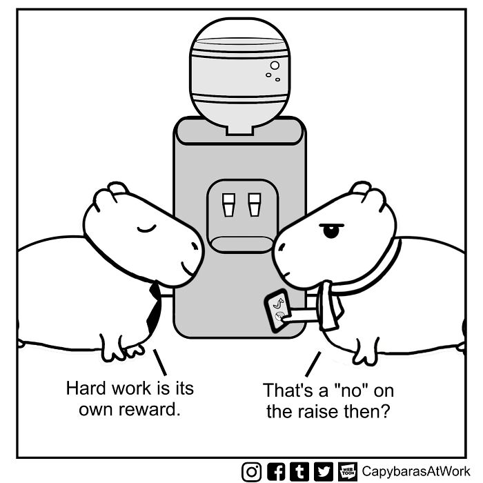 A Funny Comic About Capybaras In A Toxic Work Environment