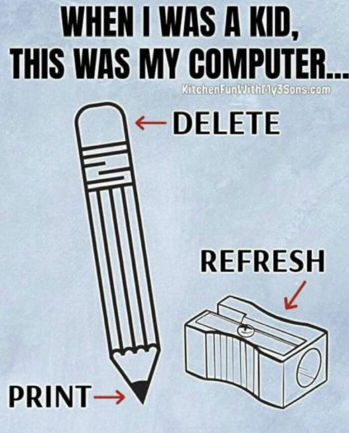 Fyi - The Thing On The Right Is A Pencil Sharpener And The Thing On The Left Is A Pencil