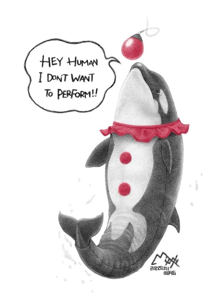 Artist Tries To Raise Awareness About Animal Abuse With These 23 New Uncomfortable Illustrations