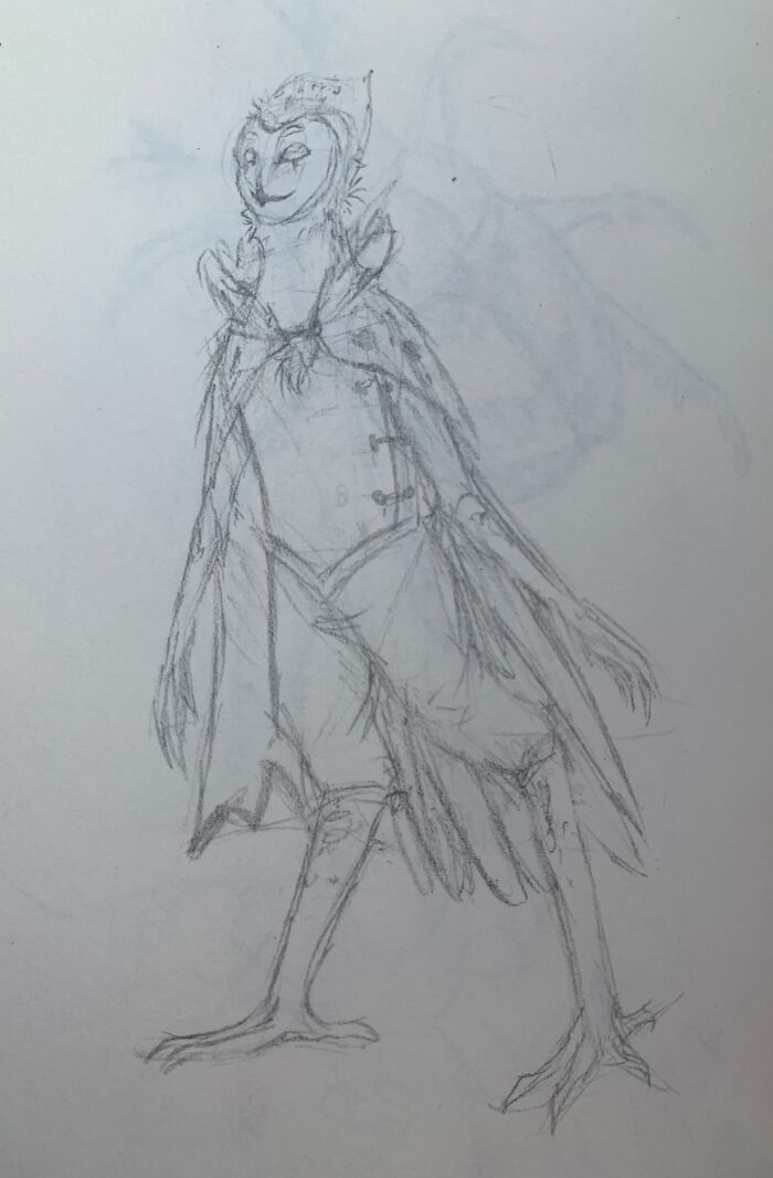 A Quick Sketch Of Stolas From Helluva Boss