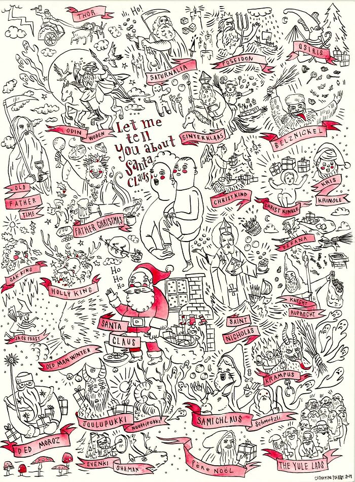 I Made This Poster After Researching The Origins Of Santa Claus