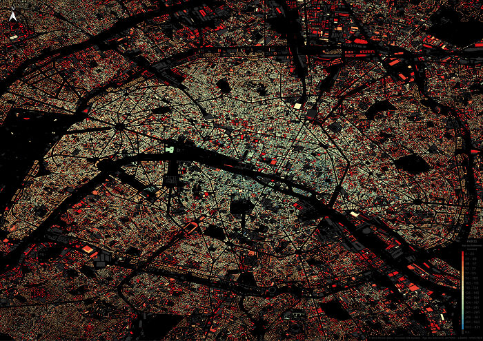 Age Of The Buildings In Paris [oc]