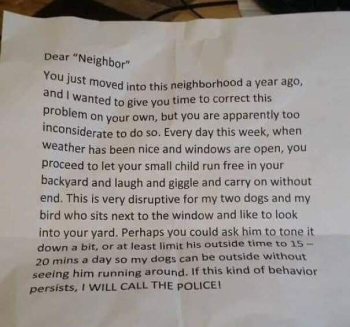 I Hate The Sound Of Children's Laughter