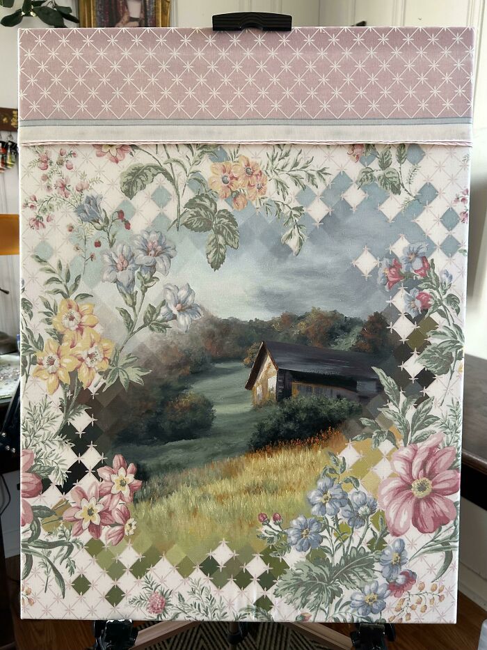 Newest Painting On Thrifted Bedsheets