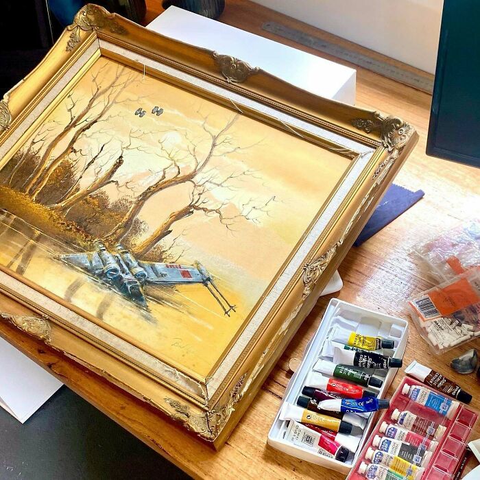 I Recently Did A Star Wars Themed Repainting Commission As A Christmas Present! I Think It Turned Out Pretty Well :)