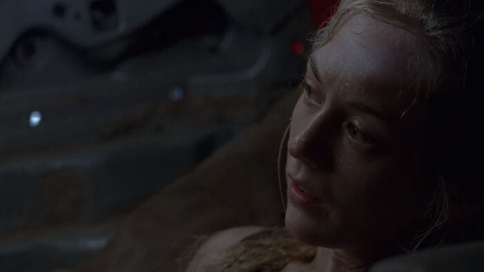 Beth Greene laying
