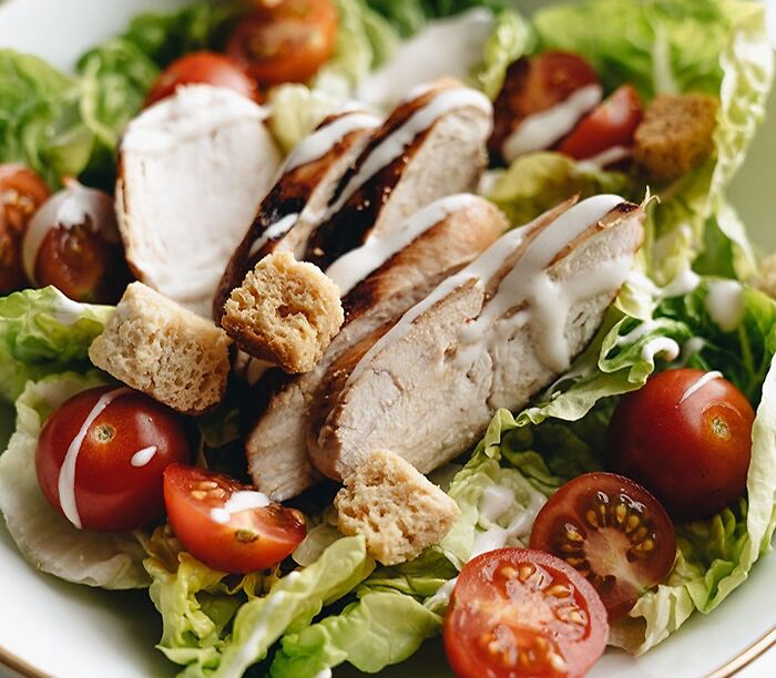 Caesar Salad on a plate