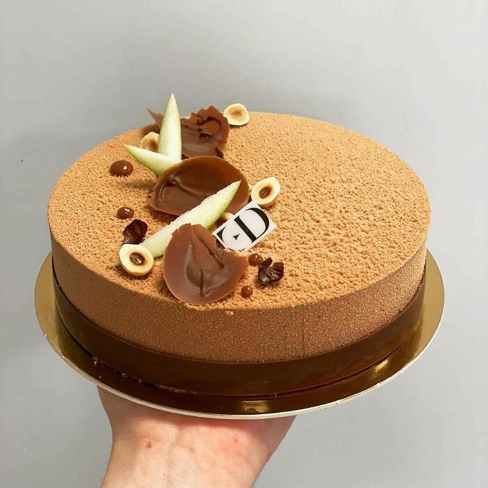 My Girlfriend Made This Cake This Week And I Can't Get Over How Professional It Looks. She Is Studying Pastry In Paris At The Moment