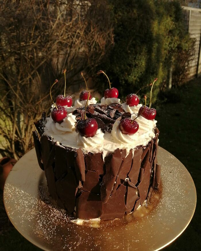I Made A Blackforest Gateau For Christmas Day Pudding
