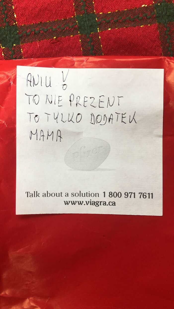 A Friend's Parents Gave Her This Card For Christmas