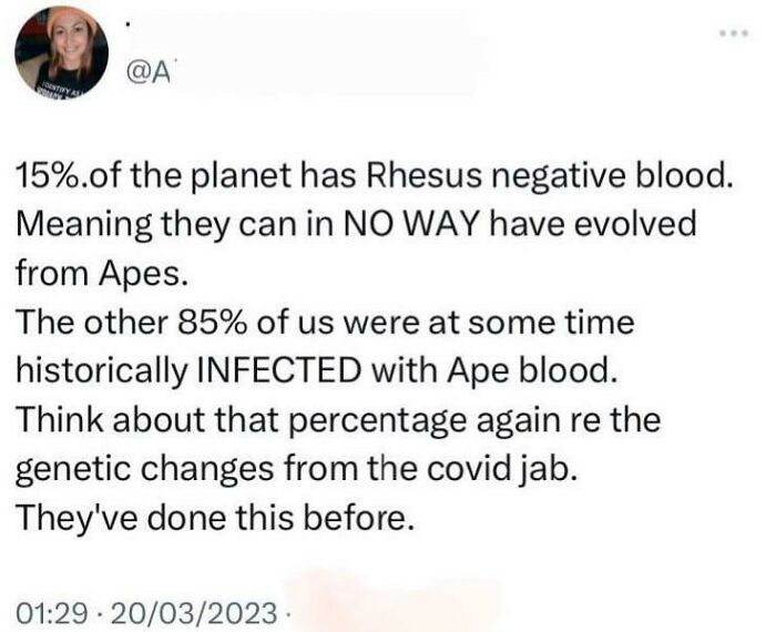 A Story About Rhesus Negative, Apes And Covid Jabs