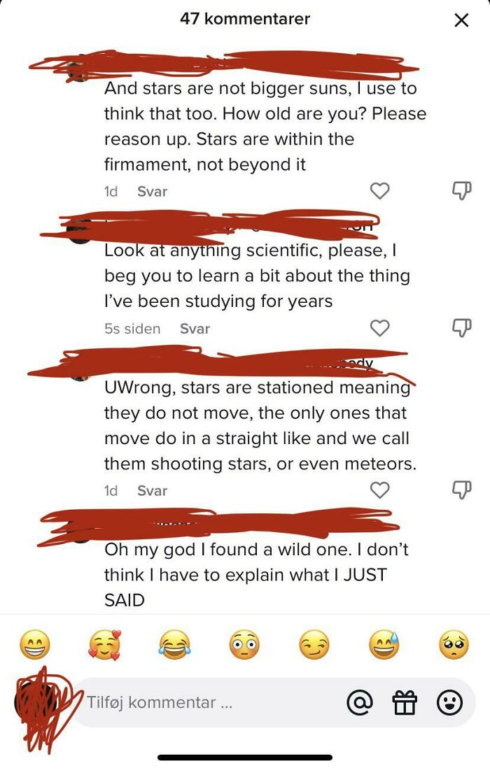 Commented On How Stars Move. This Is The Reaction I Got