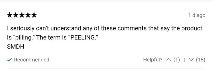 On A Review For A Moisturizer