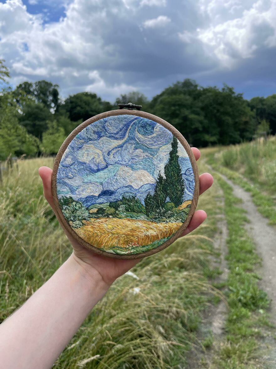Recreated Van Goghs 'Wheatfield With Cypresses' 🌿