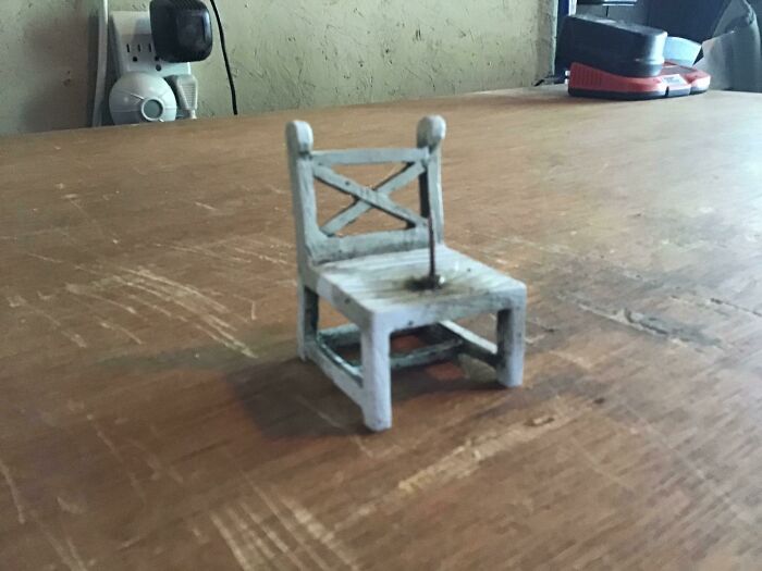 Out Of All The Props My Grandmother Has In Her Fairy Garden, This One Sticks Out The Most. (Quite Literally)