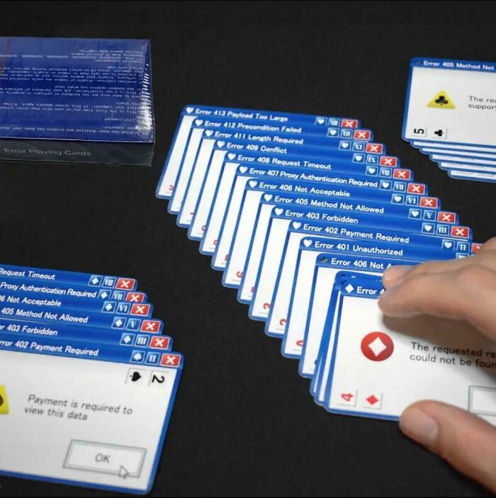 Windows Error Playing Cards