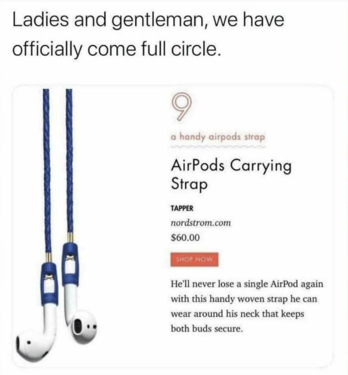 If Only There Was A Way To Keep Wireless Headphones Connected To My Head…. 💡