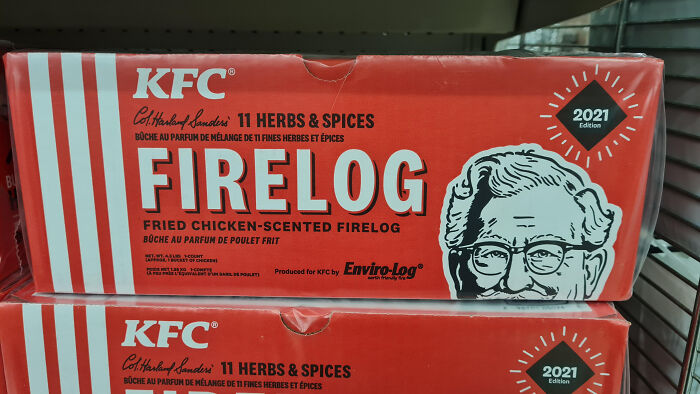 Fried Chicken Scented Fire Log
