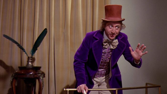 W***y Wonka welcoming guests 