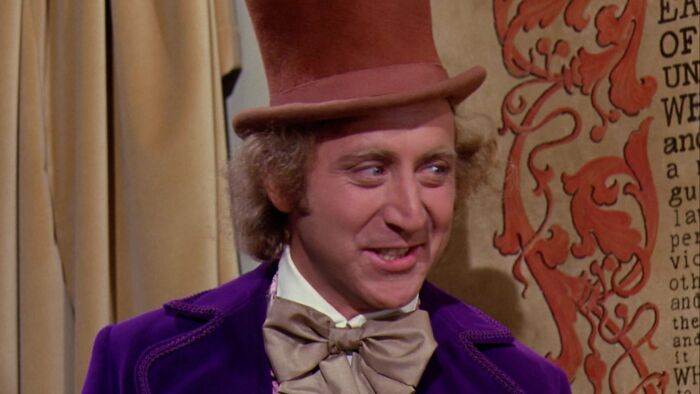 W***y Wonka smilling 