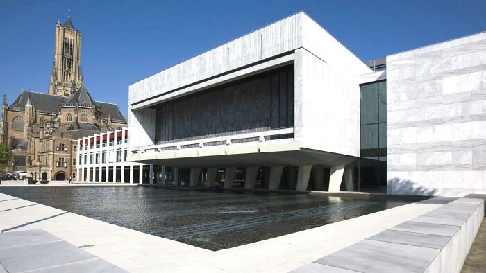 City Hall (1968) Arnhem, Netherlands Architect: Johannes Jacobus Konijnenburg Source: Https://Www.tellerreport.com/News/2019-06-21---Coalition-In-Arnhem-Falls-Apart-Due-To-Care-Shortages-.by-N44ccjs.html