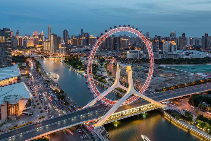 The Tientsin Eye Yongle Bridge - Tianjin, China