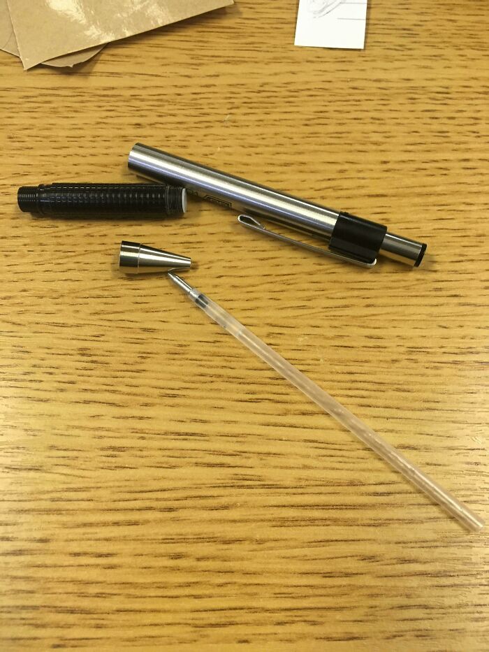 Bought A New Pen, Only Had A Couple Pages Worth Of Ink In It