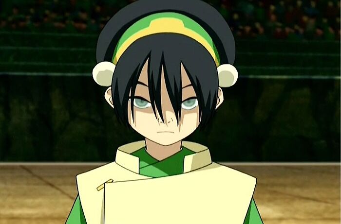 Toph Bei Fong looking serious in Avatar The Last Airbender, representing legendary quotes from the series.