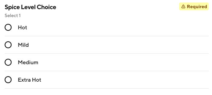 The Way The Levels Of Spicy Heat Are Arranged