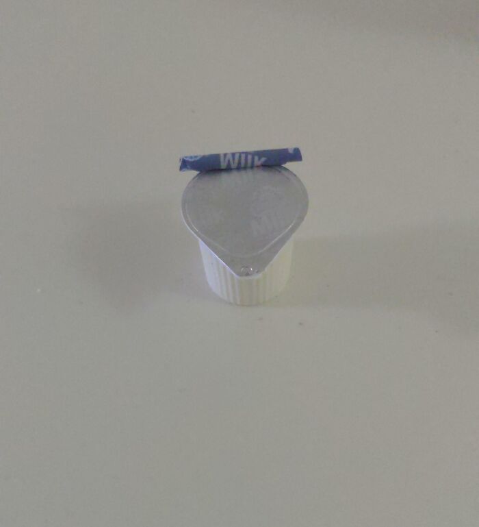 The Silver Foil Didn't Come Off The Milk Thing