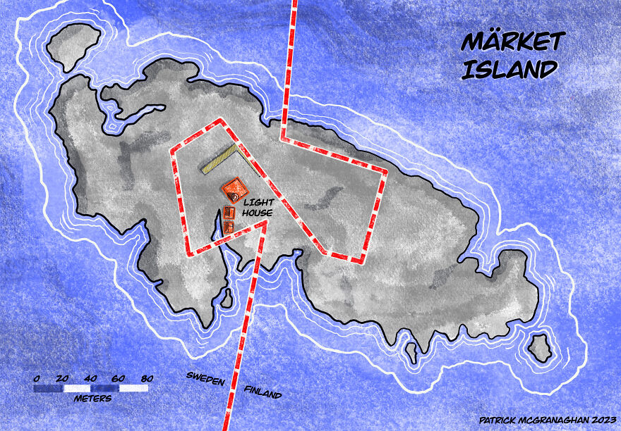 The Bizarre Border Between Finland And Sweden On M&auml;rket Island
